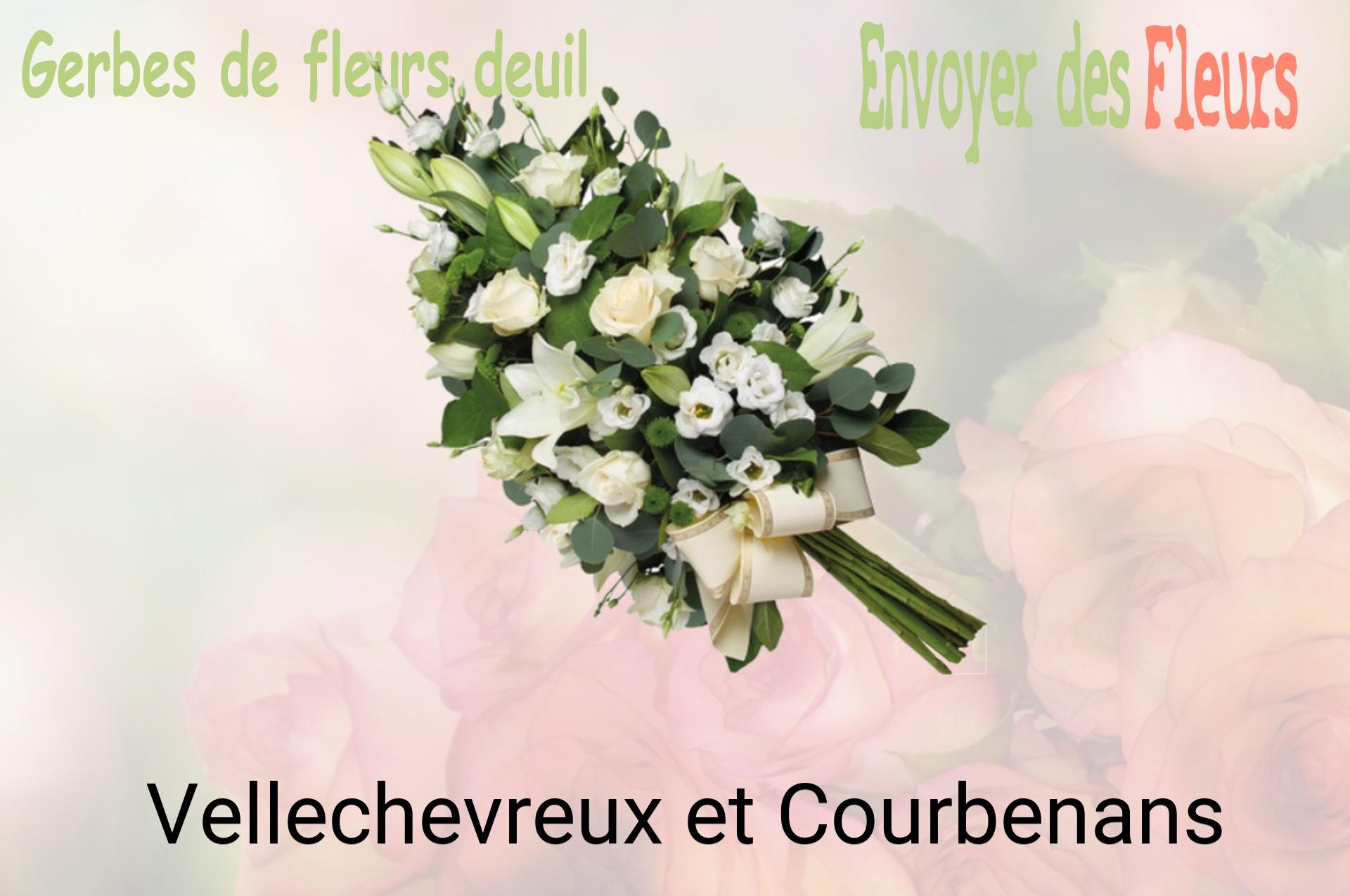 Gerbe de fleurs de deuil livrée à Vellechevreux-et-Courbenans